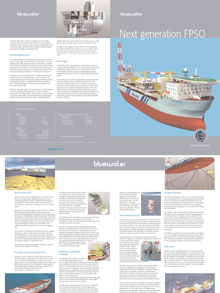 Aoka Mizu FPSO Design Overview | PDF