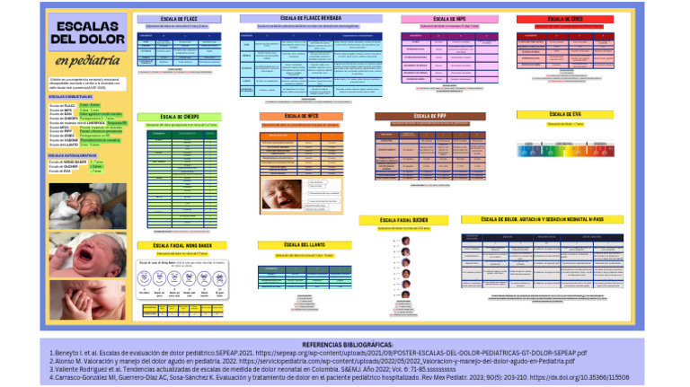 Escalas de Valoración del Dolor en Niños | PDF | Dolor | Infantes
