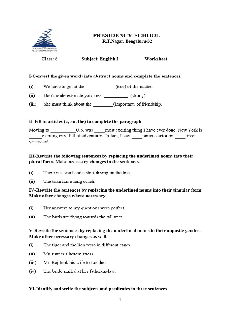 Grade 6 Midterm Revision WorksheetsAll Subjects-1-5 | PDF