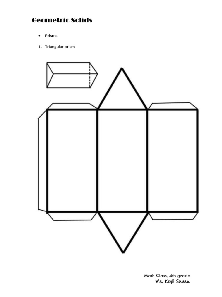 Geometric Solids (Moldes) | PDF