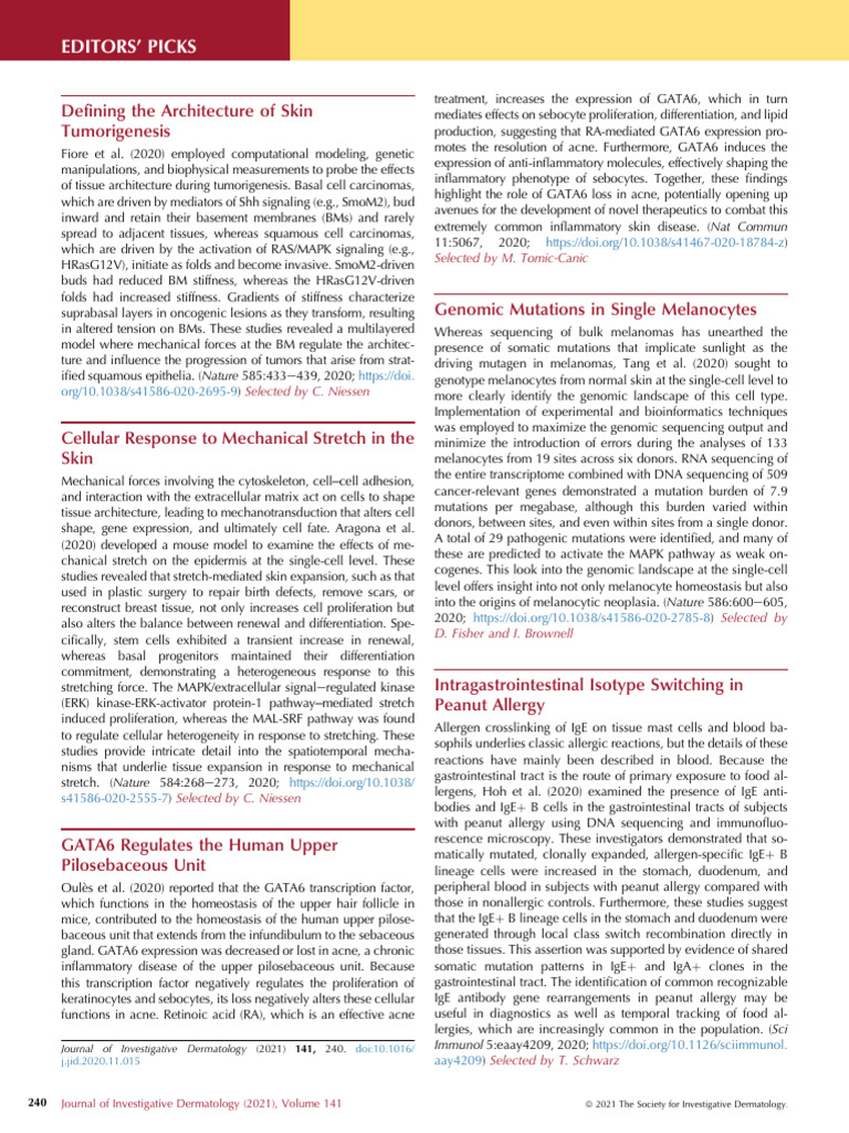 Skin Tumorigenesis and Mechanical Stretch | PDF | Carcinogenesis ...