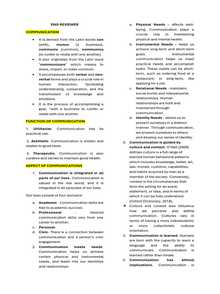 Understanding Communication Essentials | PDF | Communication ...
