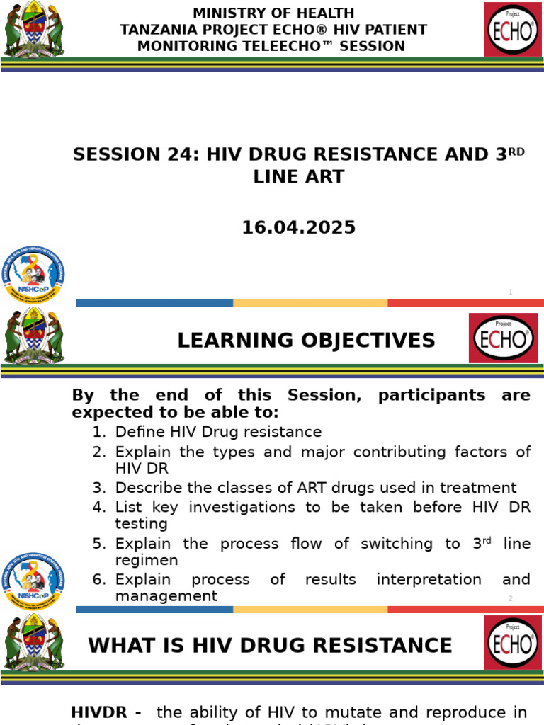 ART Drug Classes and HIV Resistance | PDF | Management Of Hiv/Aids | Hiv