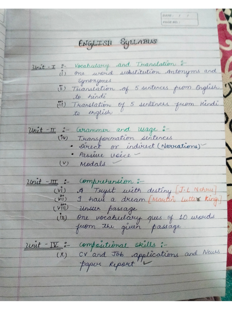 English Notes | PDF