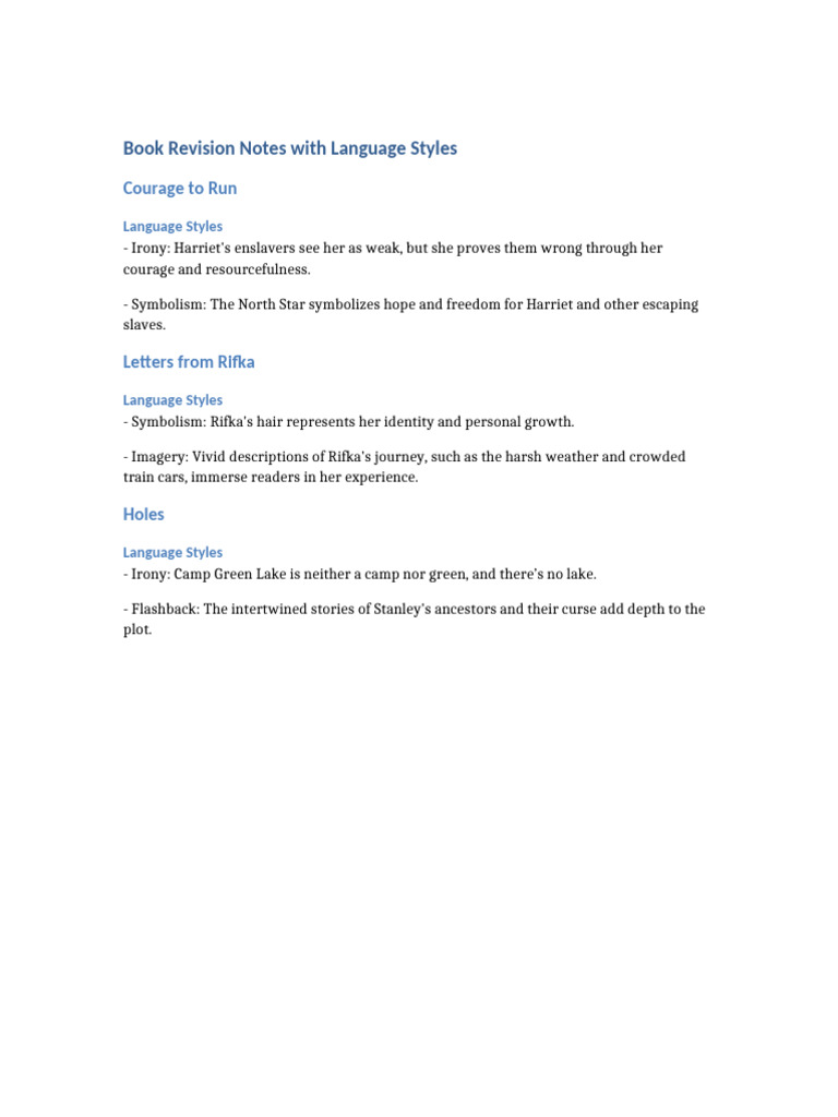 Language Styles in Literature Analysis | PDF