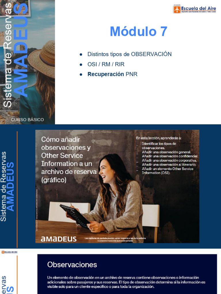 Amadeus Modulo 7 1 | PDF