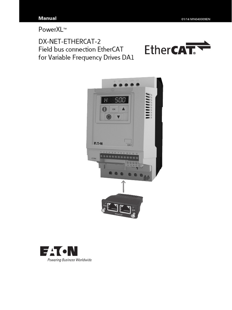 EtherCAT Connection Manual for VFDs | PDF | Power Supply | Power Inverter