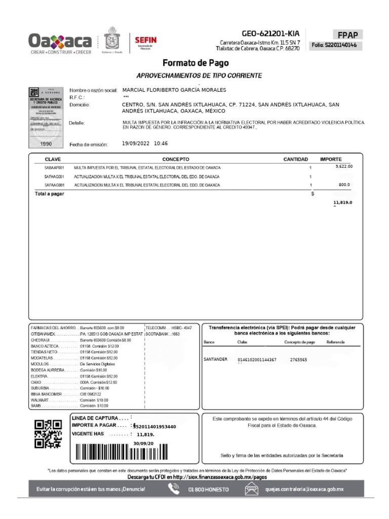 Ordenes de Pago Finanzas 2022 | PDF