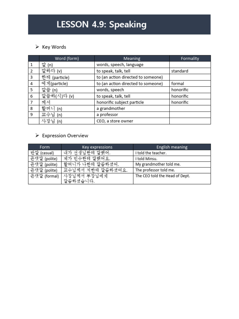 4 9+worksheet+ (Talking+About+Speaking) | PDF