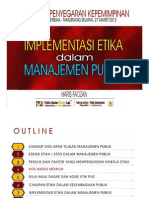 Implementasi Etika Dalam Manajemen Publik-Ut (HF 27 Maret 2012)
