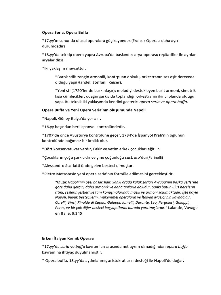 28 Opera Seria Buffa | PDF