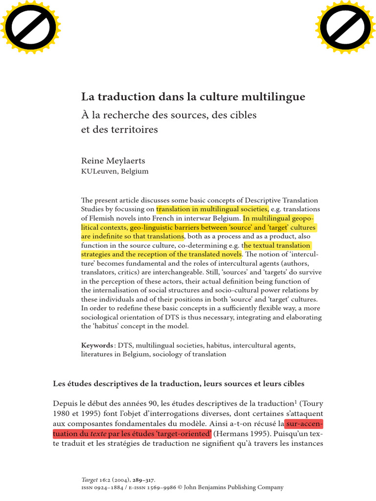 Traduction Culture Multilingue | PDF | Traductions | Multilinguisme