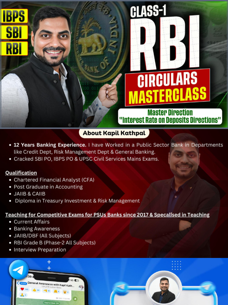 RBI Directions on Deposit Interest Rates | PDF | Banks | Reserve Bank ...