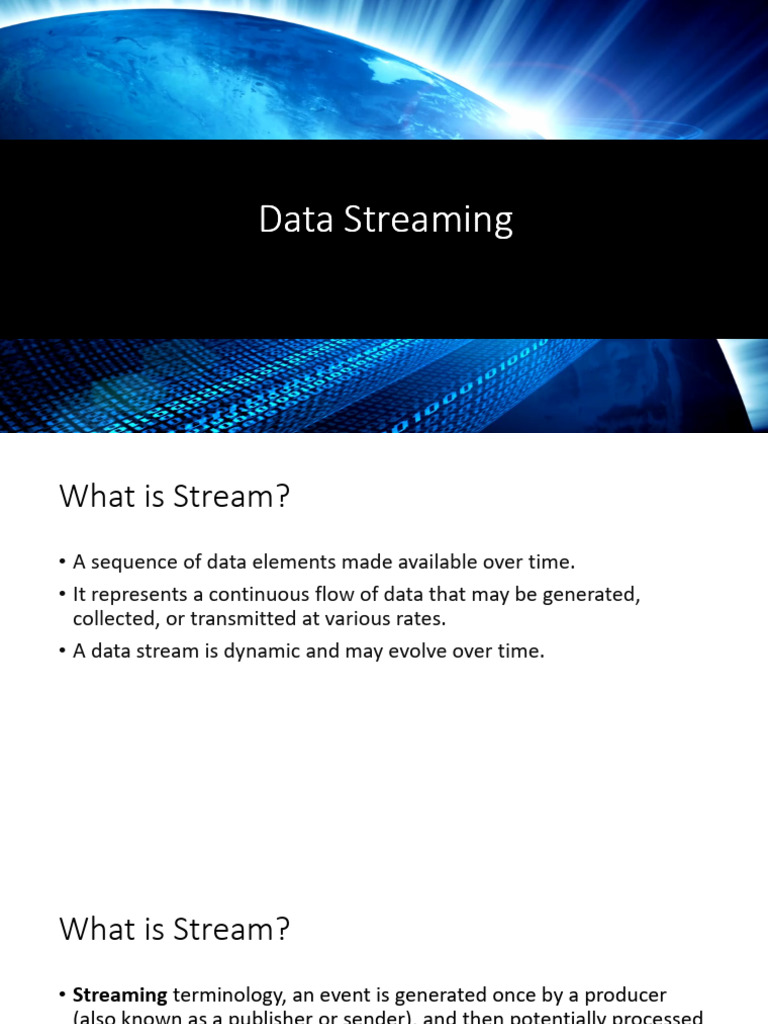 Streaming Databases Overview | PDF | Databases | Data