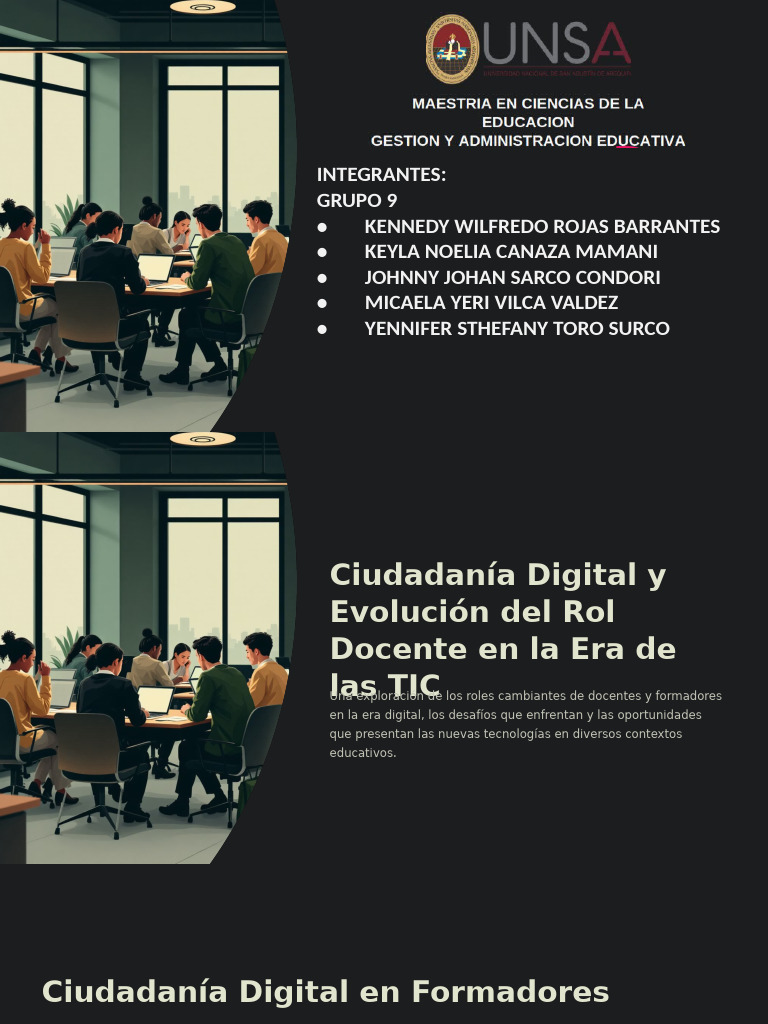 Ciudadania Digital y Evolucion Del Rol Docente en La Era de Las TIC ...