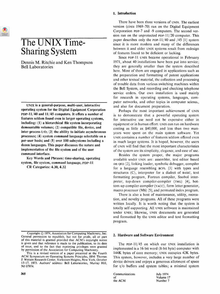 Overview of the UNIX Operating System | PDF | Computer File | File System