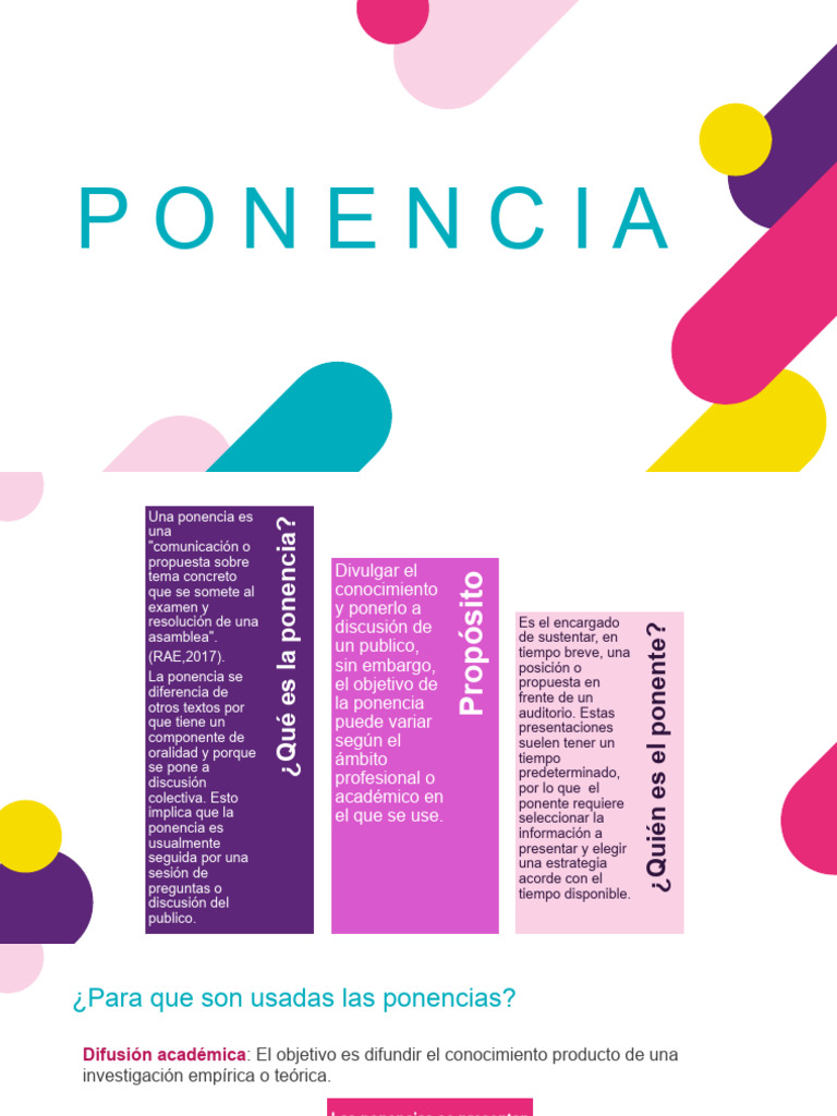 Guía para Elaborar una Ponencia | PDF