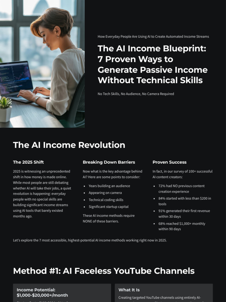 AI Income Blueprint for 2025 | PDF | Artificial Intelligence ...