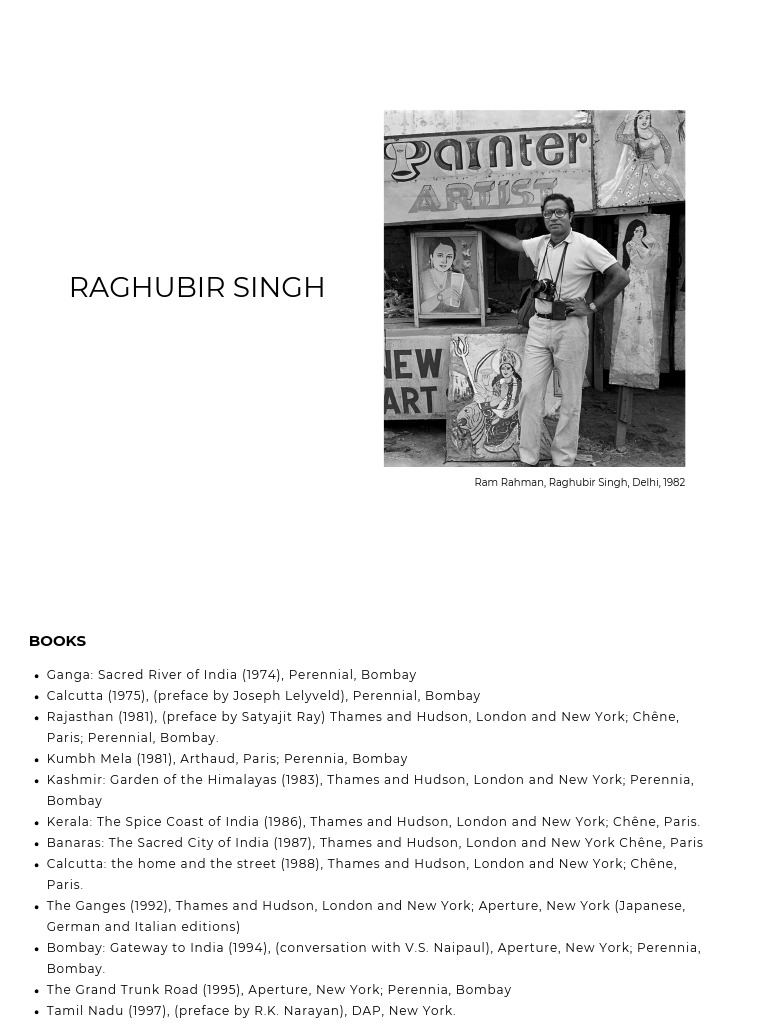 Raghubir Singh: River of Colour Insights | PDF