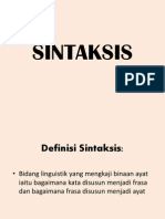 SINTAKSIS