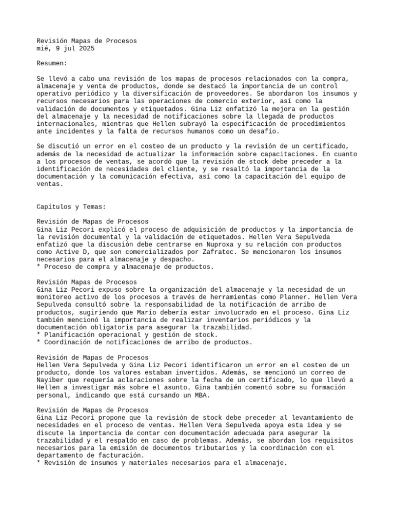 Revisión de Procesos de Compra y Almacenaje | PDF | Business