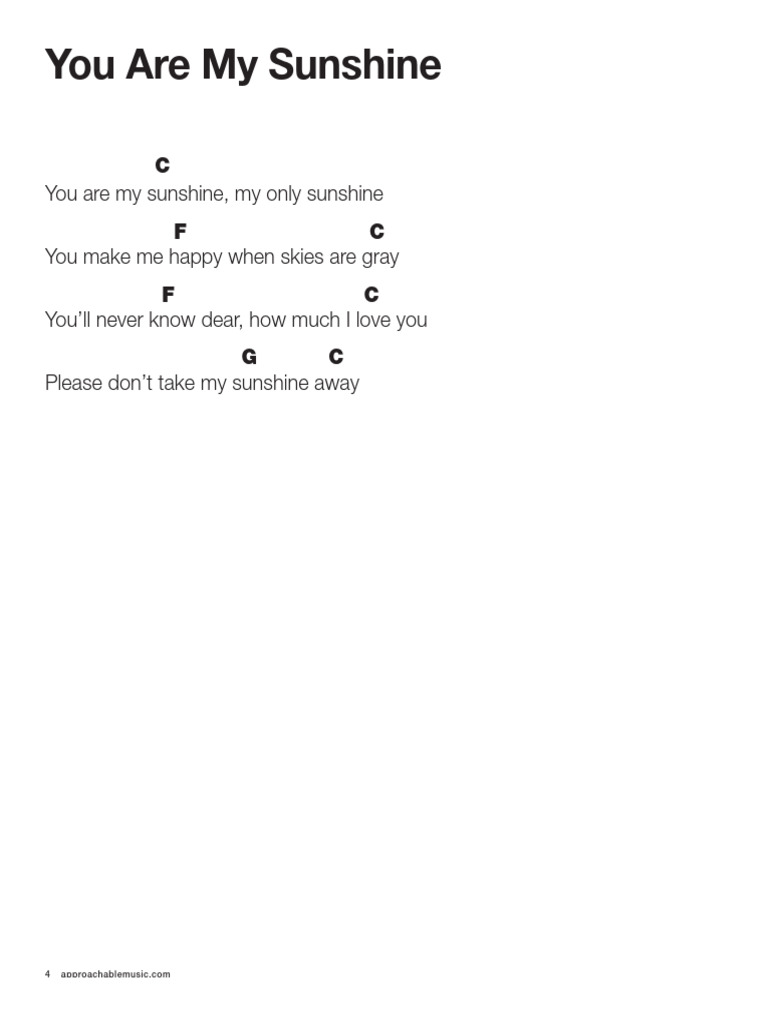You Are Mi Sunshine | PDF