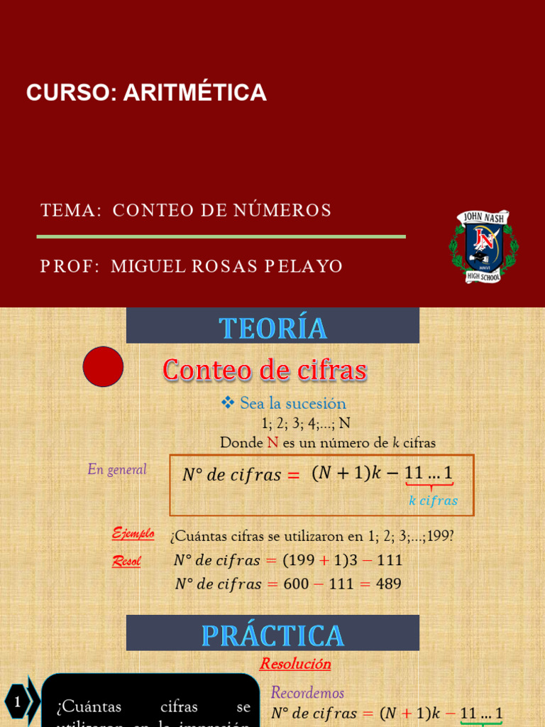 Tema 20 Conteo de Numeros 5to Uni | PDF