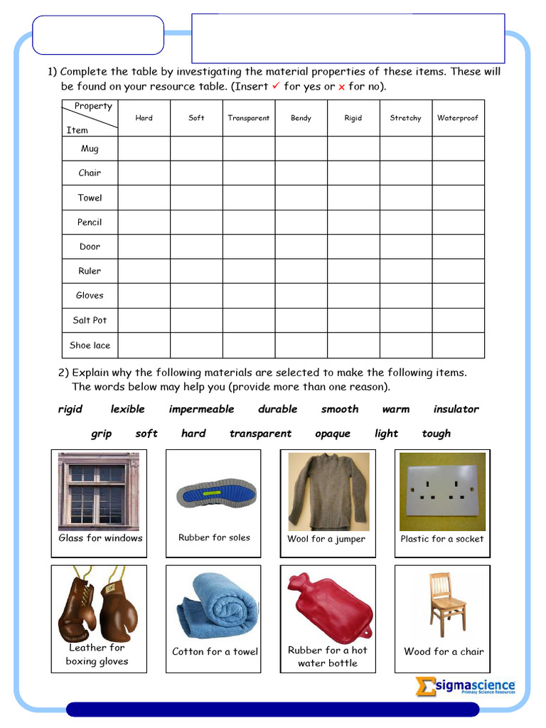 Materials and Their Properties Guide | PDF