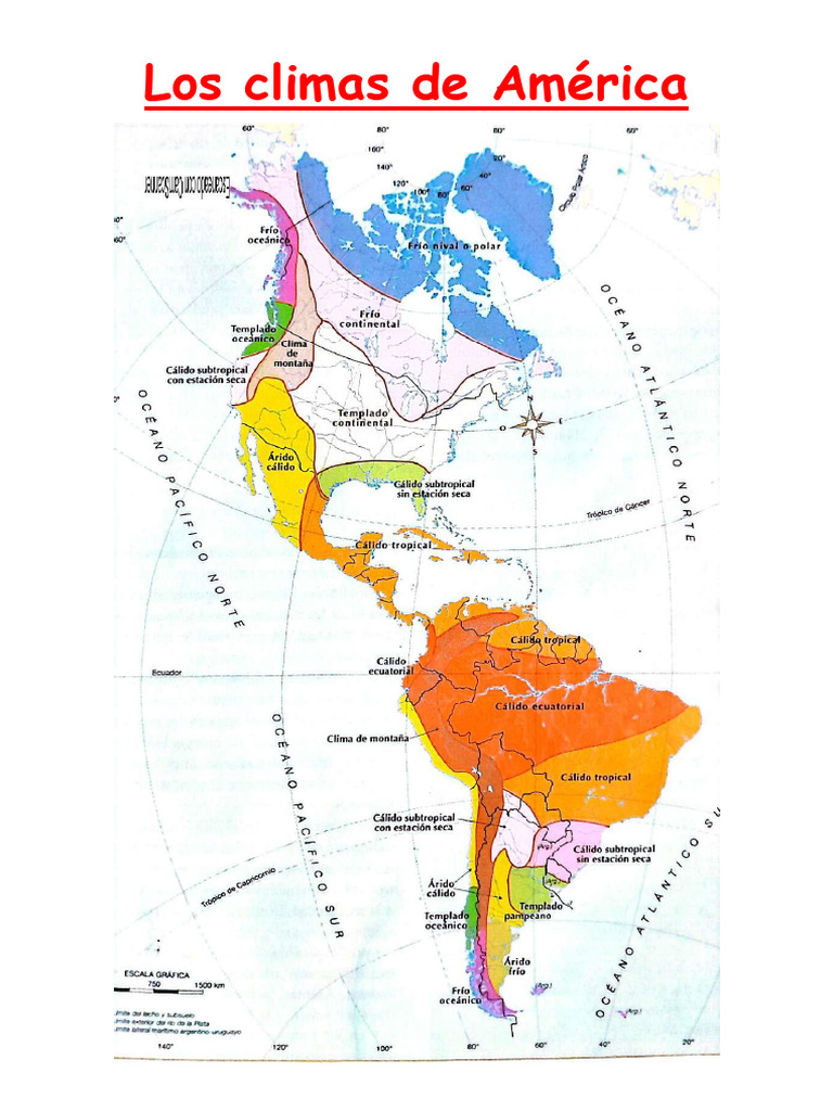 Climas de América: Tipos y Características | PDF | Clima templado | Clima