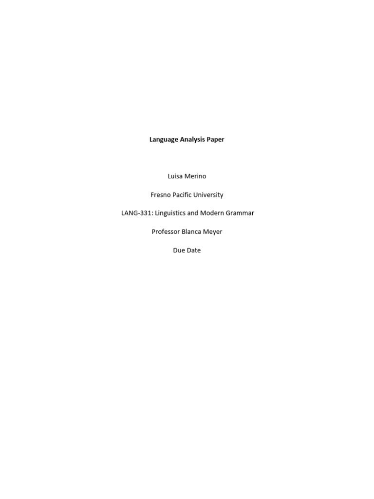 1.6 Draft | PDF | Word | Linguistics