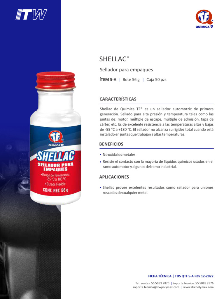Shellac: Sellador Automotriz Eficaz | PDF