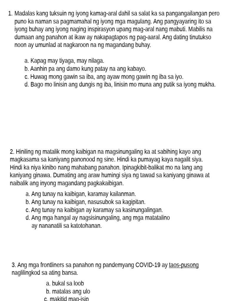 Review Fil 8 Q1 | PDF
