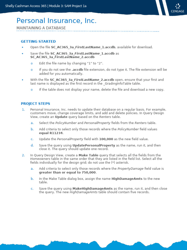 Personal Insurance Database Management Guide | PDF | Databases | Computing