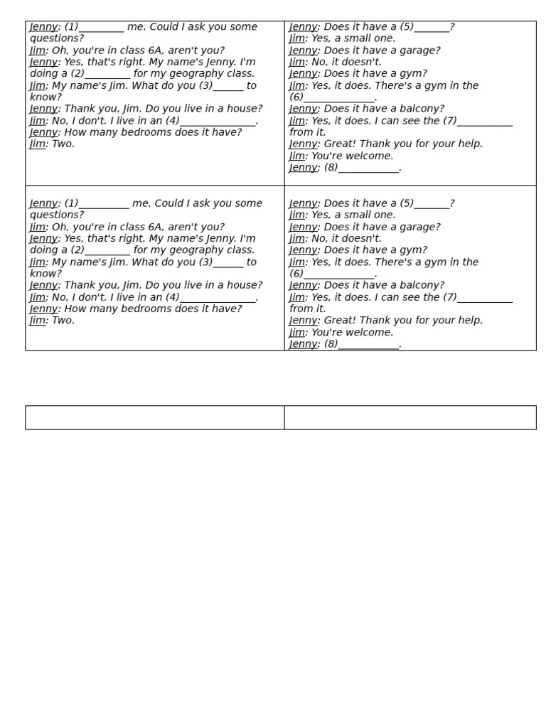 Geography Class Interview Dialogue | PDF