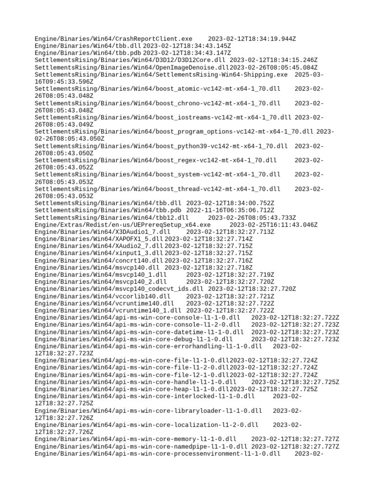Win64 Manifest for Settlements Rising | PDF | Microsoft Software ...