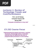 Lectures 1: Review of Technology Trends and Cost/Performance