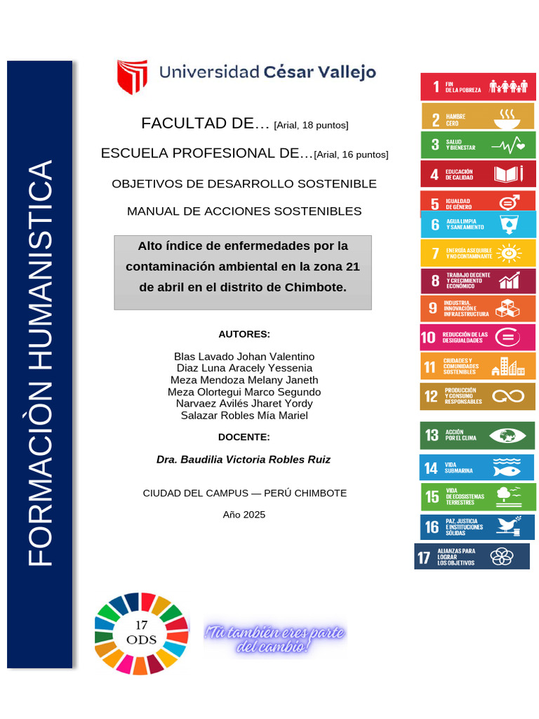 Acciones Sostenibles en Chimbote | PDF | Residuos | Sustentabilidad