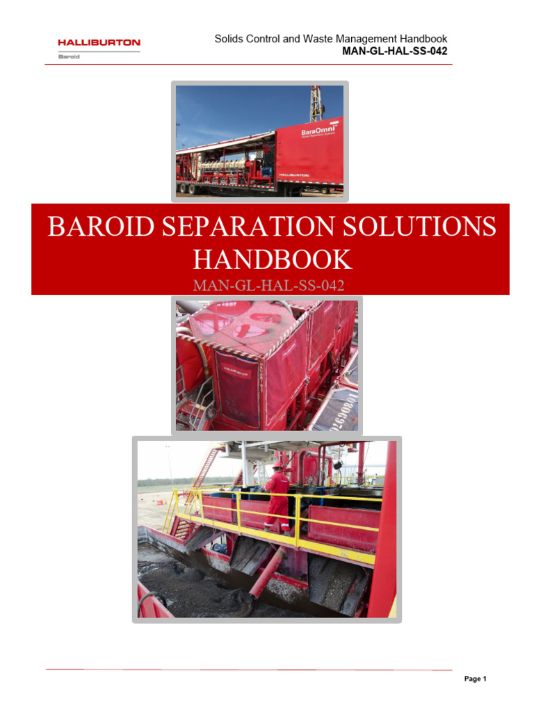 Solids Control Handbook Overview | PDF | Filtration | Waste
