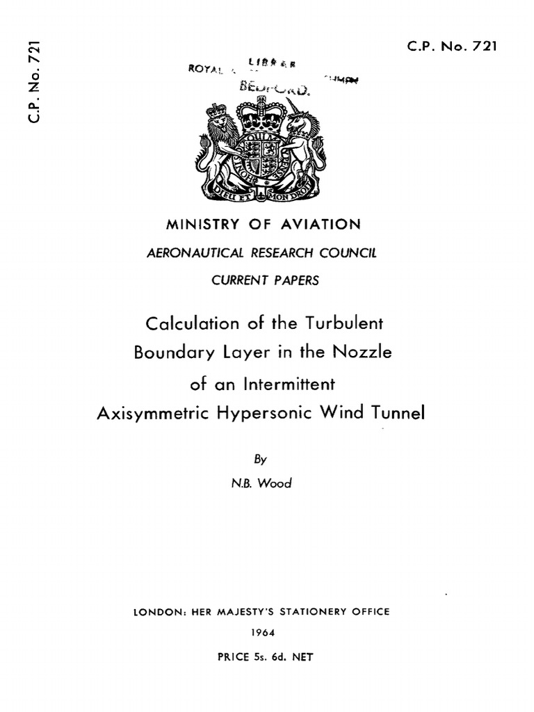 Turbulent Boundary Layer in Hypersonic Nozzle | PDF | Boundary Layer ...