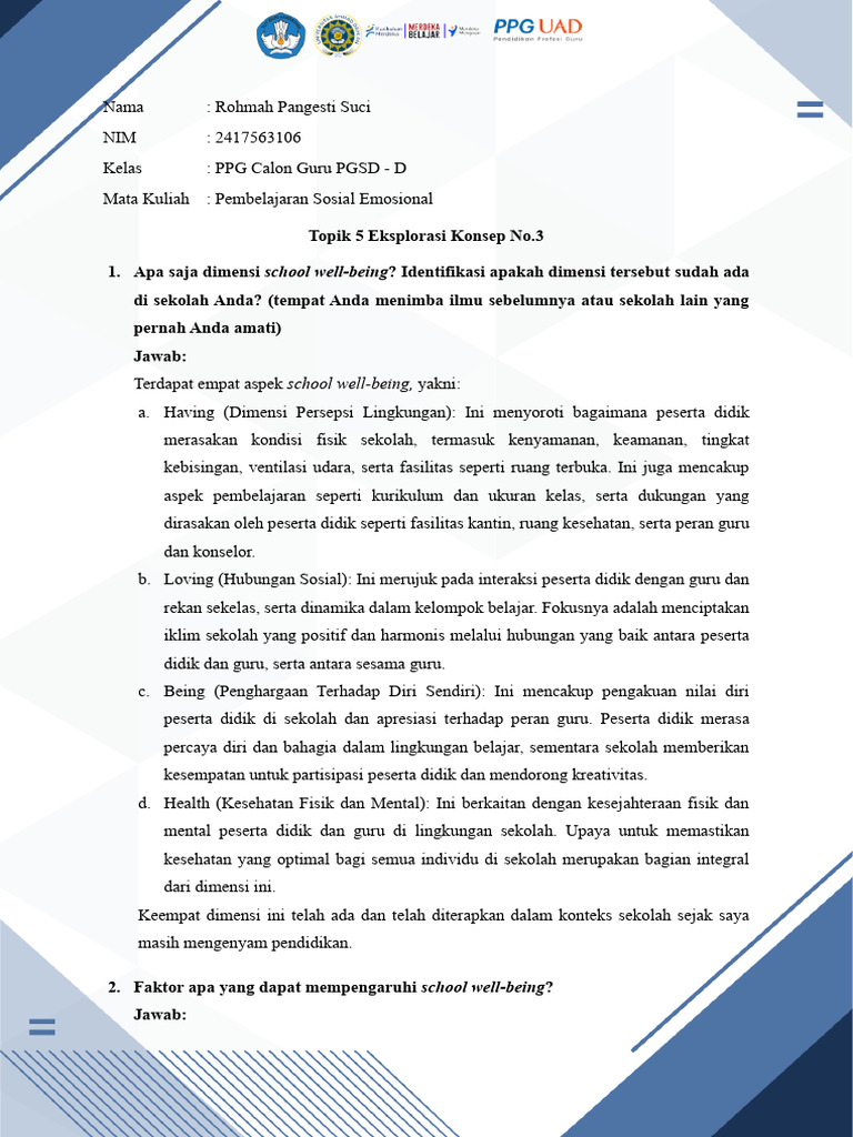 T5 Eksplorasi Konsep No.3 - PSE - Rohmah Pangesti Suci | PDF