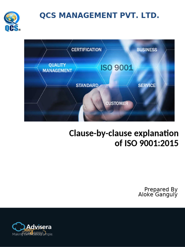 ISO 9001:2015 Clause Explanations Guide | PDF | Quality Management ...