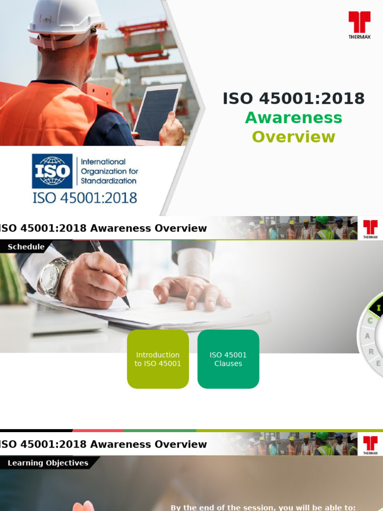 OHSE ISO 45001 2018 Overview Gold 1 | PDF | Occupational Safety And ...