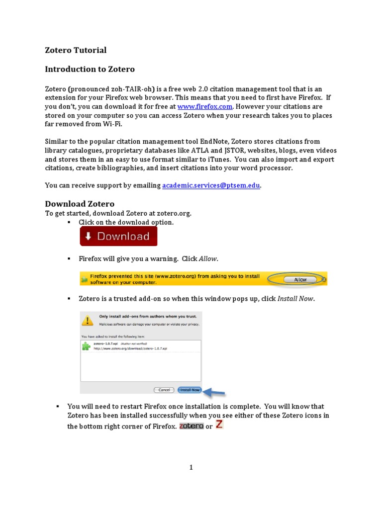 Zotero Tutorial Introduction To Zotero | PDF | Art | Technology ...