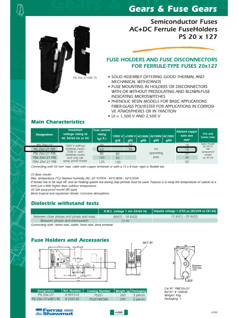 Fuse Holder - Mersen | PDF