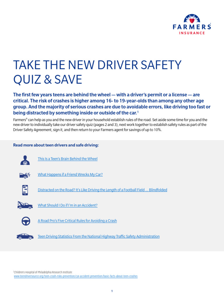YES Teen Driving Safety Resource Page FCS-0997-21 V07 | PDF | Traffic ...