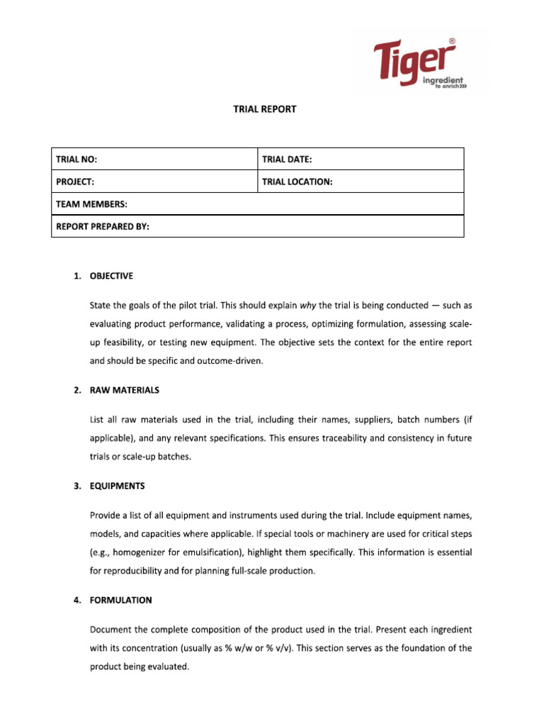 Trial Report | PDF