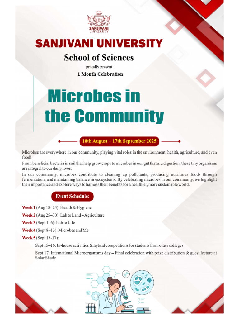 Microbes in The Community Flyer | PDF