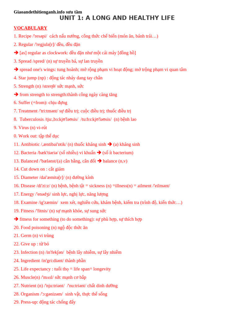 Unit 1 - GV | PDF