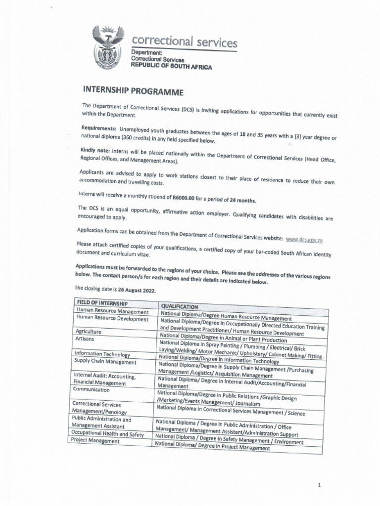 Internship Programme | PDF