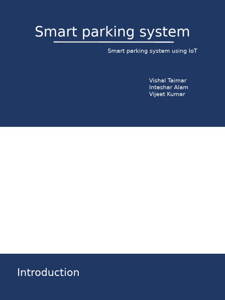 Smart Parking System | PDF